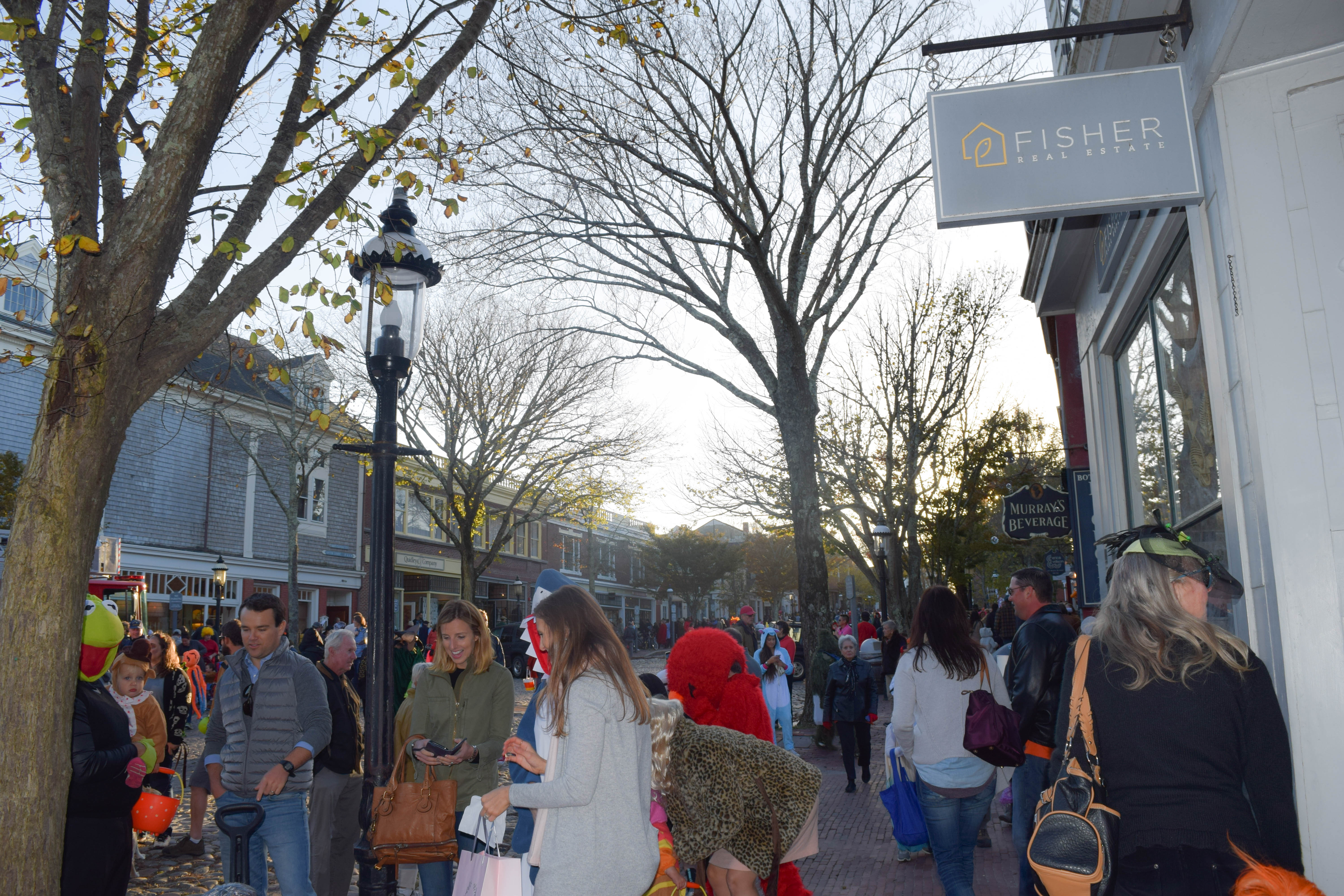Halloween on Nantucket's Main Street