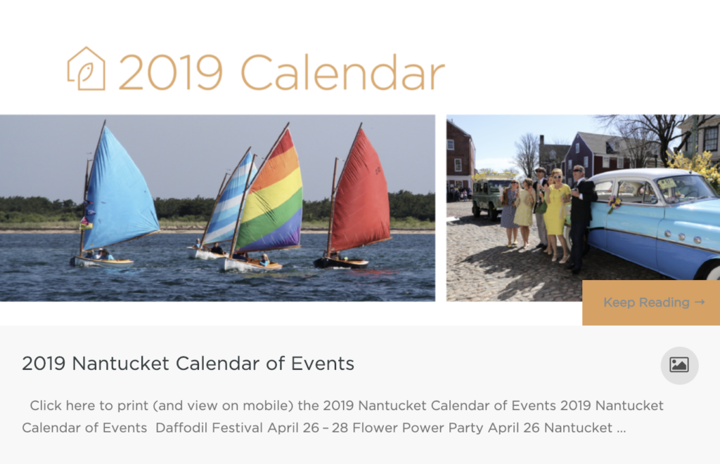 nantucket calendar of events