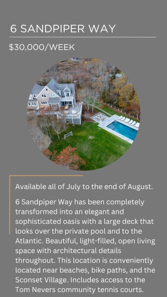 Featured Nantucket Rental Homes 