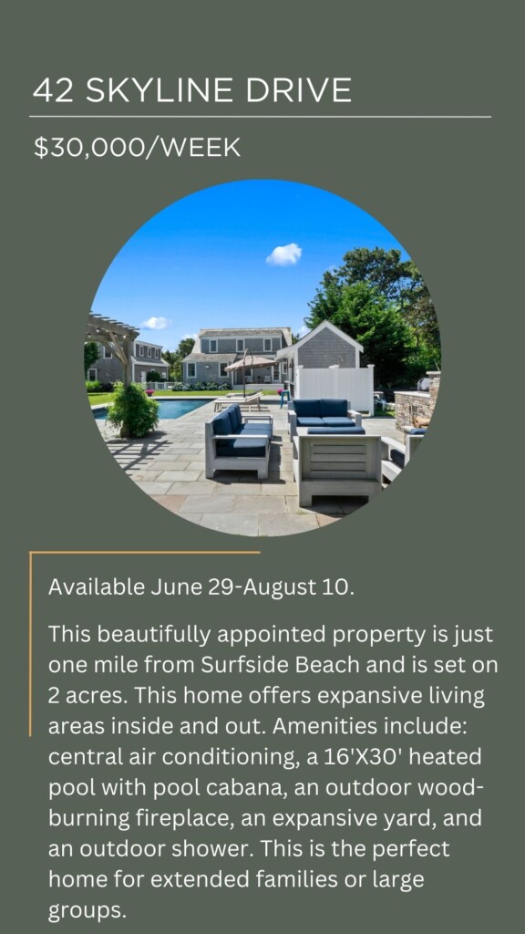 Featured Nantucket Rental Homes 