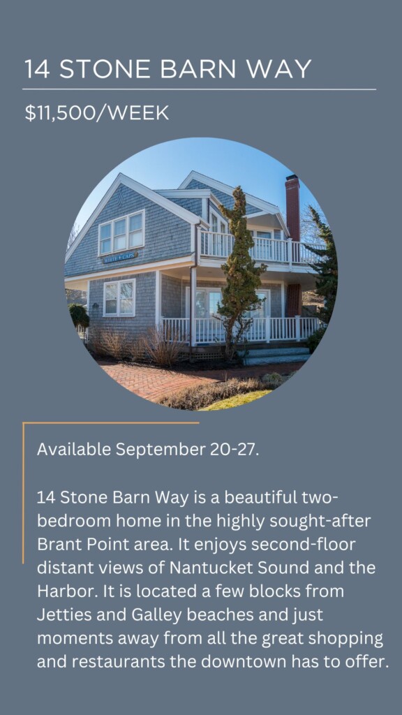 Featured Nantucket Rental Homes 