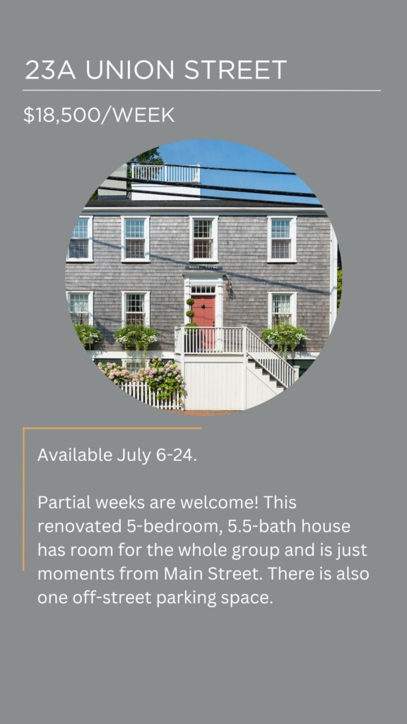 Last minute summer Rental home nantucket