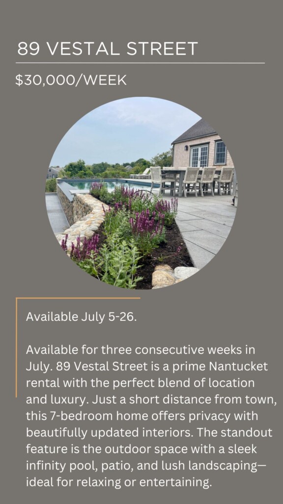 Last minute summer Rental home nantucket