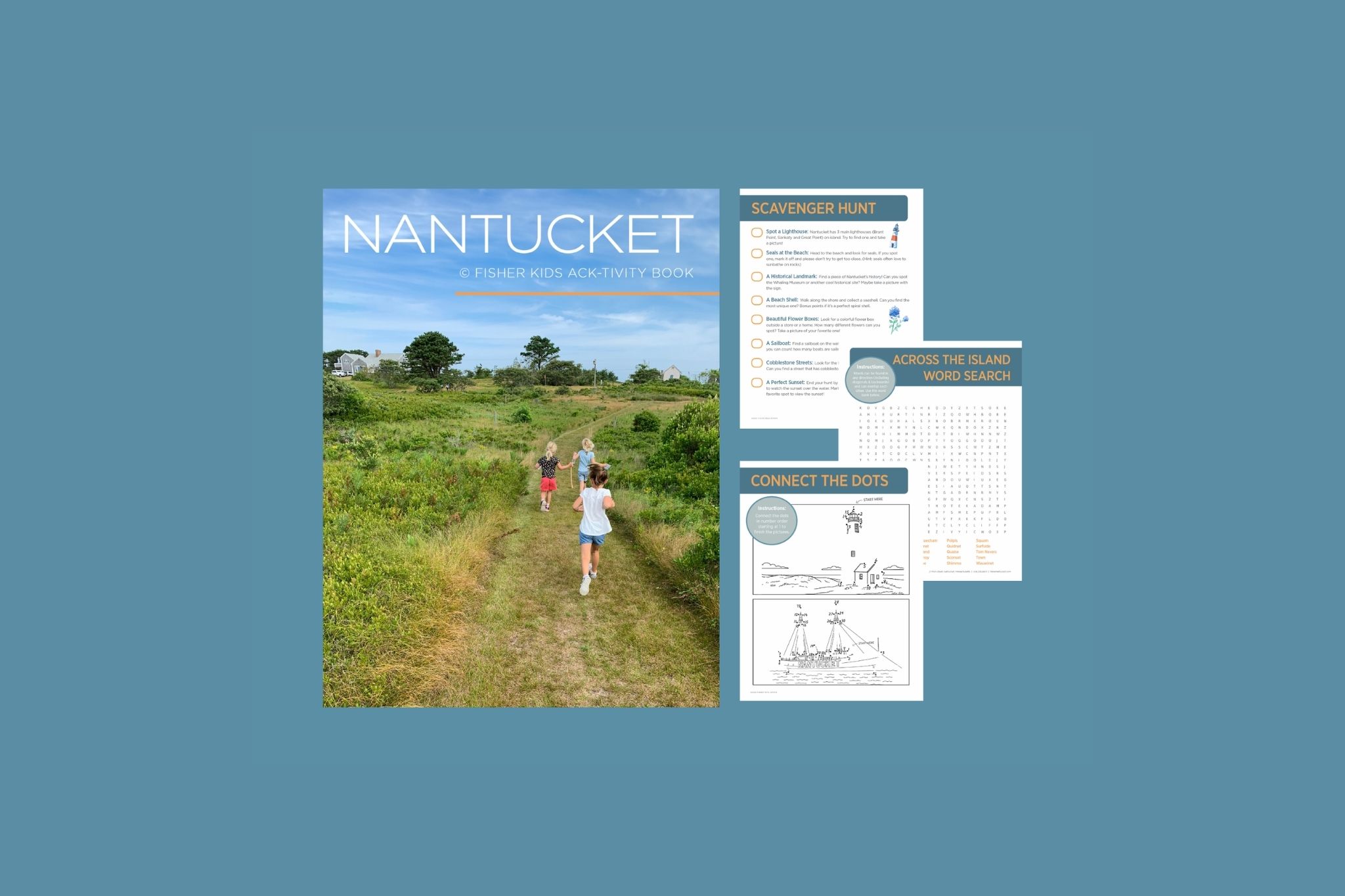 fisher kids nantucket ack-tivity book