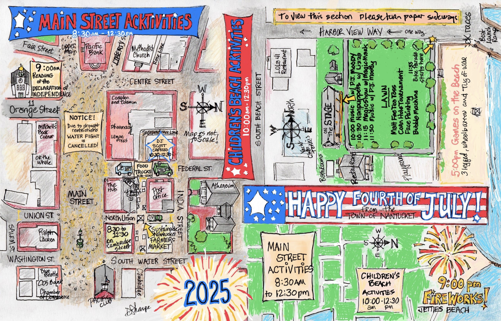 nantucket july 4 map