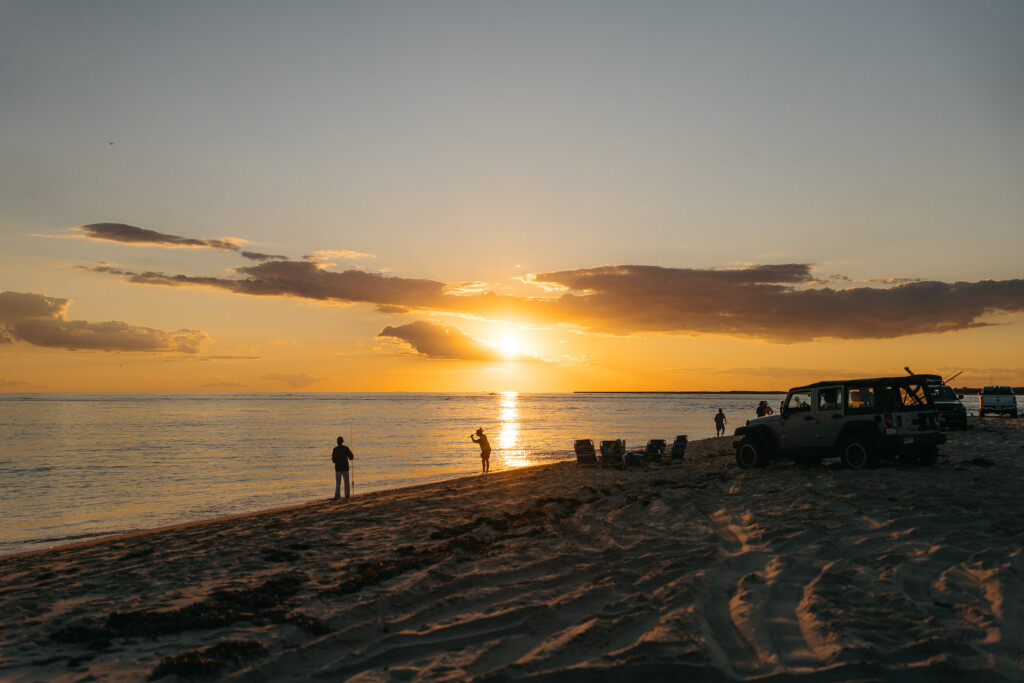 Fishermen along the shoreline Madaket 