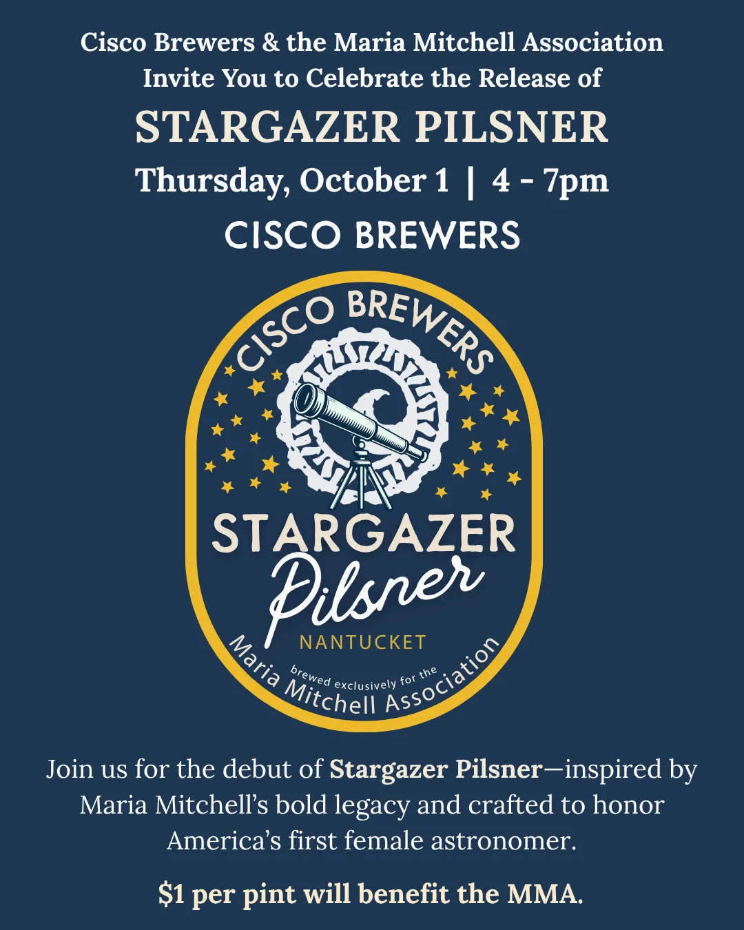 Stargazer Pilsner Nantucket